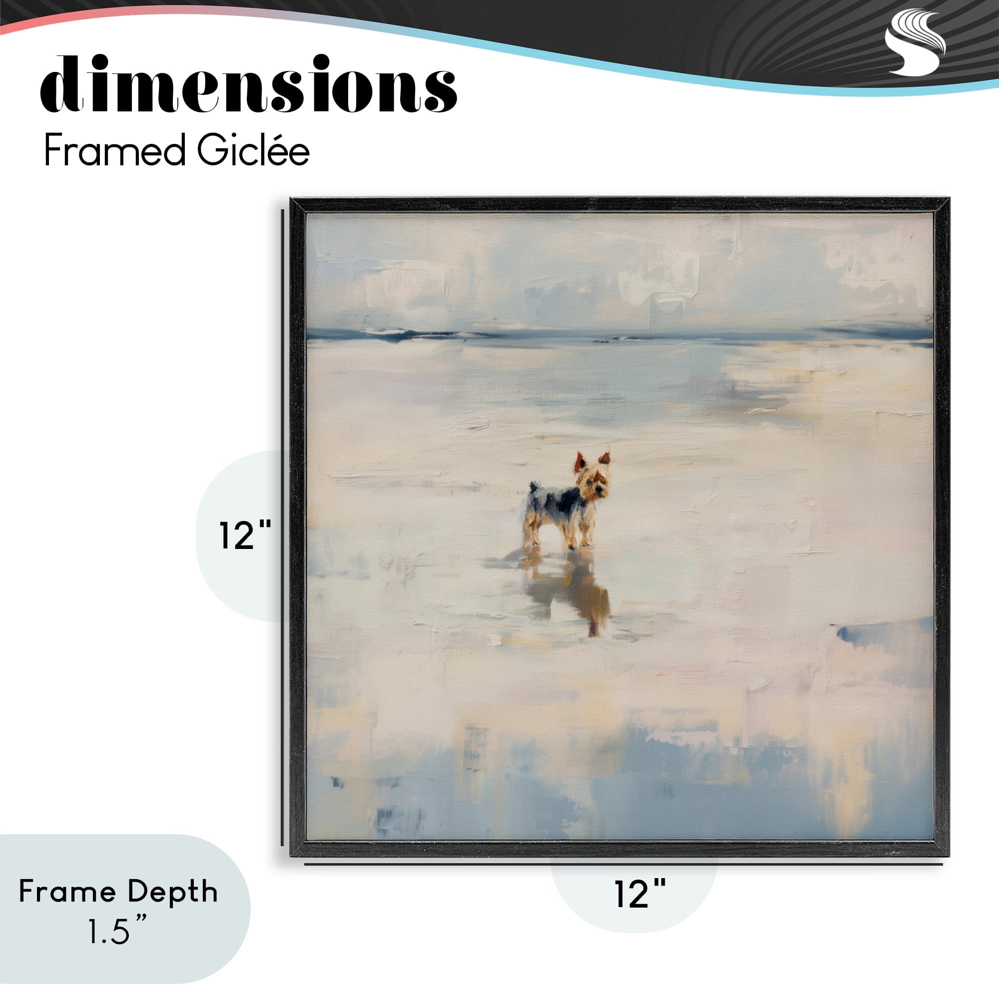 Stupell Industries Quiet Moment By The Sea Black Framed Giclee Art, design by Svetlana Aleynikova