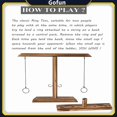 thumbnail image 3 of Juego Ring Toss con escalera de tiro hecha a mano de madera, 3 of 4