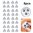 thumbnail image 1 of Universal Adhesiva Tres Cuentas Nuevo Sin Perforaciones Al Desgaste Soporte Carga Accesorios Hardware para El Polea Pequeña 4PCS (A Blanco), 1 of 8