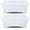 White, variant on Wealuxe 4-feet Rectangle Tablecloth - Spandex Stretchable Table Cloth Cover, Black, 2 Pack