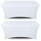 thumbnail image 1 of Manteles de mesa blancos clásicos de elastano elástico de 6 pies (paquete de 2), 1 of 5