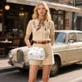thumbnail image 6 of FORMRS Women Crossbody Purse with Chain Strap Vegan Leather Shoulder Handbag, Gray Bears, 6 of 7
