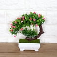 thumbnail image 4 of Planta artificial en maceta, bonsái artificial, flor falsa, decoración de plantas artificiales, flor en maceta falsa creada magistralmente Jadeshay A, 4 of 8