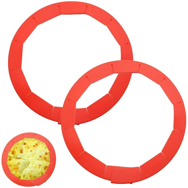 2 Pack Pie Crust Shield Silicone Pie Protectors Adjustable Silicone Pie