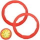 thumbnail image 1 of Paquete de 2 protectores de silicona para tartas de silicona ajustables para tartas de 8 a 10 pulgadas de diámetro, color rojo Xemadio WMPH-597, 1 of 5