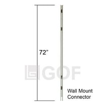 GOF Office Furniture Parts, 72"H Wall Mount Connector for Wall Mounted Room Divider
