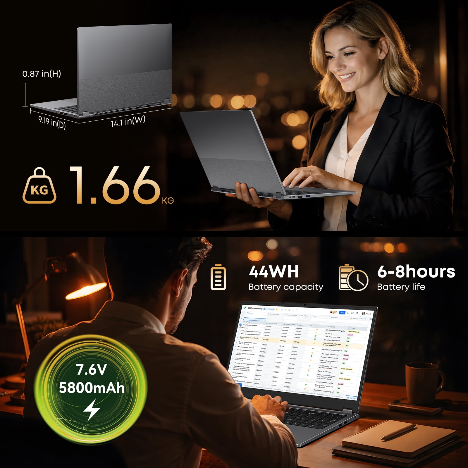 Hyperstrix 15.6" Touchscreen Gaming Laptop,AMD Ryzen 5 7430U Processor( UP to 4.3GHz,Beat intel Core i7-1355U),360° Foldable 2 in 1 NoteBook Computer,Windows 11 Pro,16GB RAM 512GB SSD,IPS Display