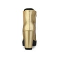 thumbnail image 2 of BLISSFUL STEP Women's Round Toe Zip Block Heel Platform Ankle Boots Gold 6.5, 2 of 8