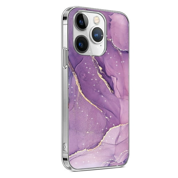 SaharaCase MagSafe Phone Case for iPhone 15 Pro Max Shock Absorbing Purple Marble (CP00474)