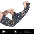 thumbnail image 3 of Fotbe Nautical UV Sun Protection Arm Sleeves - Tattoo Cover Up - Basketball Arm Sleeve UPF 50 Cooling for Men Women, 3 of 8