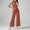 Brown, variant on Heisall Women's Two Piece Sets High Neck Sleeveless Tops and Wide Leg Pants Casual Lounge Sets Spring Summer Outfits