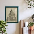 thumbnail image 6 of St. Paul's Cathedral -Framed Print w/glass-Ocean Blue, 6 of 7