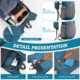 thumbnail image 3 of Mochila de Senderismo BECOJADDE 20L Ultraligera Plegable Turquesa, 3 of 7