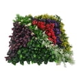 thumbnail image 5 of 50X50 Artificial Plant Wall Reusable Panel Plastic Garden Grass Flower Wall Fake Green Plant Hanging Fencing Decor Uv Protection, 5 of 9