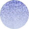 thumbnail image 1 of Ahgly Company Tapis Rond Lavable en Machine Intérieur Transitionnel Bleu Ciel, 4 Pieds Rond, 1 of 7