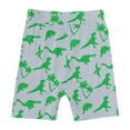 thumbnail image 5 of SJLDQY Toddler Boys Outfits Summer Cartoon Dinosaur Print Short Sleeve T Shirt Shorts Two Piece Casual Sets Light Gray 7-8 Years, 5 of 5