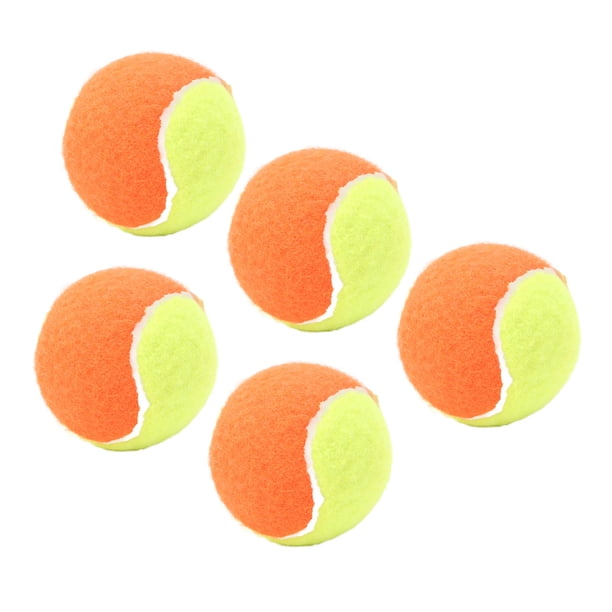 Pelotas de tenis, 5 piezas de 2,4 Pulgadas Pelotas de Tenis ElásTas de Goma Alivio de Presión Apariados de Tela de Pelota de Tenis para Niños y Adultos EntreteniMient