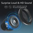 thumbnail image 3 of MANTO Cuckoo Altavoz Bluetooth Portátil, Altavoz Inalámbrico Impermeable IPX5 con Sonido Estéreo, Tiempo de Reproducción 12H, Soporte Micro SD para Ducha, Exterior, Camping, Senderismo, 3 of 5