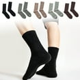 thumbnail image 5 of 5 pares de calcetines de lana para hombre, calcetines gruesos y cálidos, calcetines de lana suave para senderismo, calcetines casuales para hombre, 5 of 5