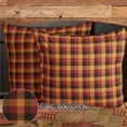 thumbnail image 5 of VHC Brands Primitive Bedding-Heritage Farms Fabric Euro Sham, Deep Burgundy Red, 5 of 5