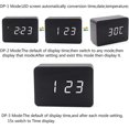 thumbnail image 5 of Reloj despertador digital YONGSHENG de madera con Brillo ajustable y control de voz, 5 of 5