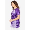 thumbnail image 3 of Woman Within Plus Size Short Sleeve Watercolor Tunic, 3 of 5