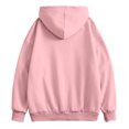 thumbnail image 3 of Mens Long Sleeve Zip-up Hoodie With Kanga Pocket Pink L, 3 of 6