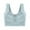 Blue, variant on Lace Wireless Bra for Women Full Coverage Push Up Comfort Sleep Bra Plus Size Seamless Bralette
