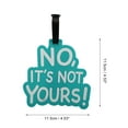 thumbnail image 2 of Unique Bargains 1 Pc Fashionable Luggage Tag for Travelling Blue Soft Rubber, 2 of 5