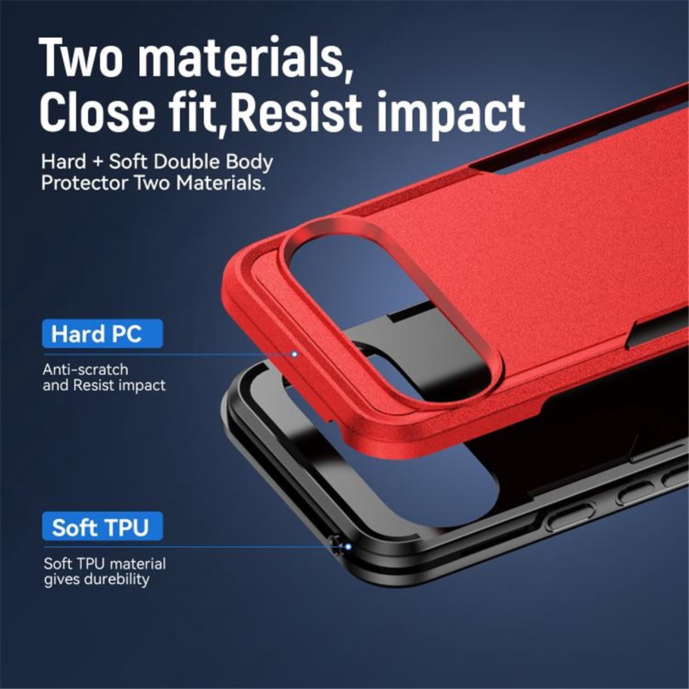 For Google Pixel 11 Pro XL Case Shockproof Rugged Full Body Protection Heavy Duty Dust/Drop Proof Cover Case​,Red&Black,For Pixel 11 Pro XL
