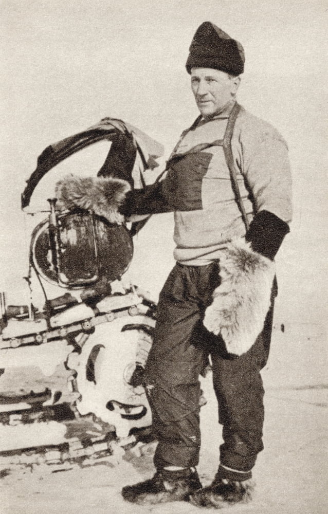 William Lashly 1867 To 1940 Royal Navy Seaman Who Was A Member Of Both Of Robert Falcon Scotts Antarctic Expeditions From South With Scott By Rear Admiral ERGR Evans Canvas Art - Ken Welsh Design Pic