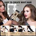 thumbnail image 5 of Plancha Rizadora Tenaza Cerámica Cabello 3 Barrel Rizos esquí esquí Gafas de esquí, 5 of 5