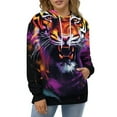 thumbnail image 4 of Animals Lion Tiger 3d Sweatshirts Hoodie Fashion Casual Personality Men's Women Street Hoodie Pullovers Long Sleeve Comfortable Top, 4 of 6