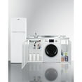 Summit Compact Kitchen Unit Fridge/Freezer, Washer/Dryer Combo, Sink