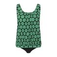 thumbnail image 6 of Aihuaihua Women's Polka Dot Tankini Swimsuit Swim Tank Top Tummy Control Bathing Suit with Black Bottoms Two Piece Swimwear Army Green XXXL, 6 of 6