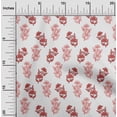 thumbnail image 1 of oneOone Cotton Cambric White Fabric Floral Block Dress Material Fabric Print Fabric By The Yard 56 Inch Wide, 1 of 4