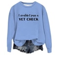 thumbnail image 1 of VBARHMQRT Chandail en Molleton Marron à Col Rond pour Femmes, Sweat à Capuche Décontracté Imprimé Lettres Anglaises Humoristiques, 1 of 3
