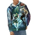 thumbnail image 2 of Genshin Impact Mens Active Sweatshirts Cozy Hoodie 3d Graphic Sweater Casual Winter Clothes Tops Coat Small, 2 of 7