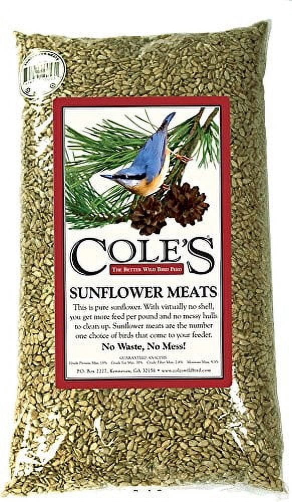 Cole's Sunflower Meats Bird Seed, 10-Pound