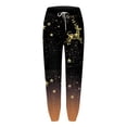 thumbnail image 4 of Dexiang Womens Christmas Printed Plus Size Sweatpants,Causal Drawstrings Black Lounge Pants,Comfy Joggers for Women with Pockets Orange2 L, 4 of 4