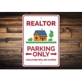 thumbnail image 1 of Realtor Parking Novelty Sign, Metal Wall Decor - 10x14 inches, 1 of 4