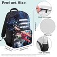 thumbnail image 7 of Yuyamidu Aircraft Middle School Boy Backpack for School Portable Shoulder Backpack with Compartments American Flag School Bags for Teens 14-16 Back to School, 7 of 7