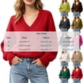thumbnail image 3 of Zormilly Sweaters for Women Long Sleeve V Neck Soft Oversized Sweaters Winter Brushed Knit Tops, S-L, 3 of 8