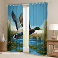 thumbnail image 2 of Manfei Rustic Mallardc Black Out Curtains,Lake Lotus Leaf Curtains Pack of 2 (42x63 Each),Country Farmhouse Lodge Bedroom Curtains For Kids,Breathable Home Decor, 2 of 6