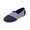 Blue, variant on HTHLVMD Slip On Loafers, Striped Canvas Shoes, Casual Flat Walking Shoes, Women's Daily Footwear, Women's Striped Canvas Slip On Loafers Casual Comfortable Flat Walking Shoes, Black 6