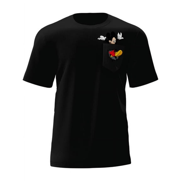 Disney Mickey Mouse Adult Pocket Tee Shirt, S-XL (Unisex)