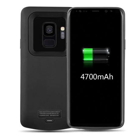 Galaxy S9 Battery Case, 4700mAh Protective Fast Charger Bank Portable Rechargeable Charging Case for Samsung Galaxy S9 5.8-inch Extended Battery Pack Power