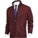 thumbnail image 5 of Suéter de talla europea para hombre, cárdigan con cremallera, informal, holgado, abrigo a juego para hombre, 5 of 6