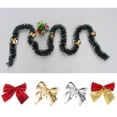 thumbnail image 5 of Paquete de 12 adornos navideños con lazos, lazos dorados, plateados y rojos, decoración para árbol de Navidad de Año Nuevo para festivales en casa, Navidad 2024, 5 of 5