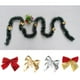 thumbnail image 5 of Paquete de 12 adornos navideños con lazos, lazos dorados, plateados y rojos, decoración para árbol de Navidad de Año Nuevo para festivales en casa, Navidad 2024, 5 of 5